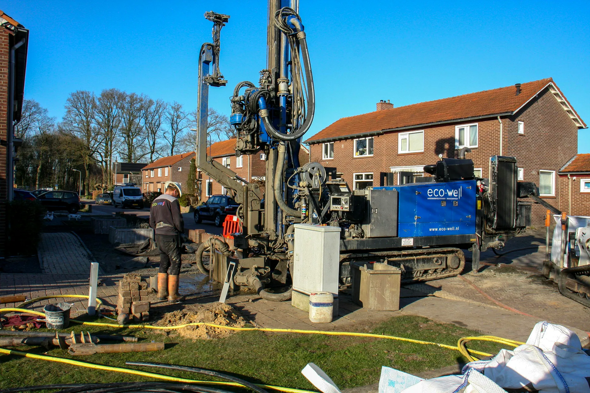 Directional drill rig on a utility-install job financed by Trust Alliance Capital
