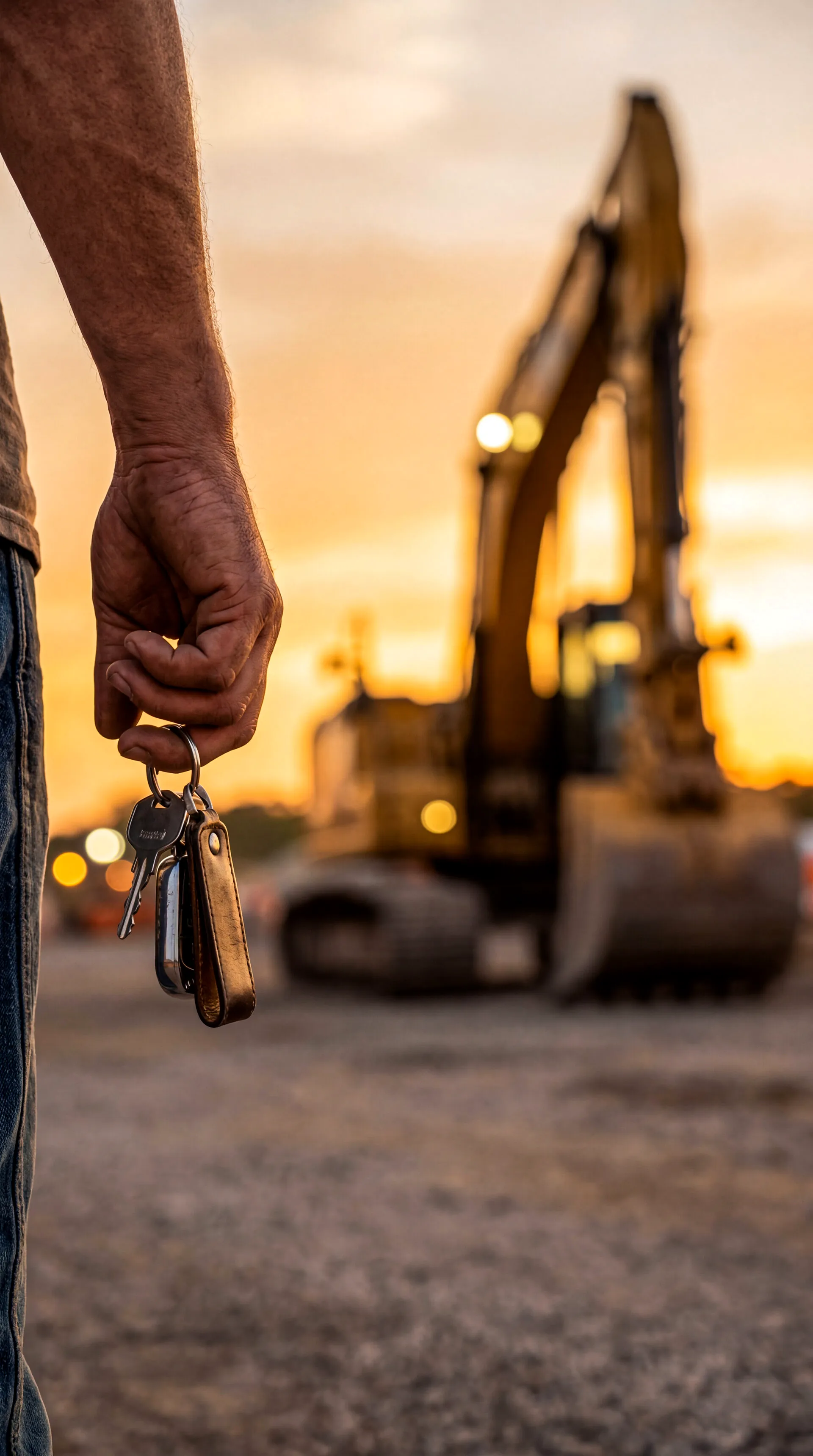 Equipment keys handed to a Trust Alliance Capital customer at funding